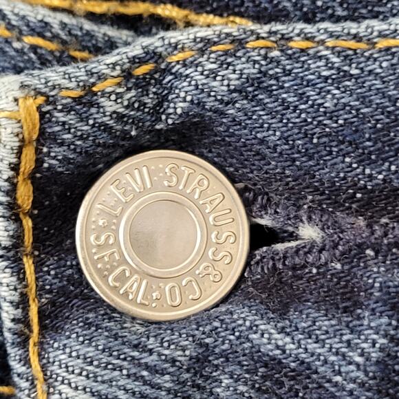 LEVIS 505 Jeans 34x29 Faded Stonewash Whiskered - Picture 12 of 16